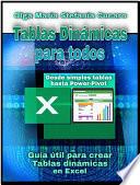 Tablas dinámicas para todos. Desde simples tablas hasta Power-Pivot