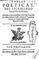 Tablas poeticas
