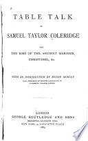 Table Talk of Samuel Taylor Coleridge