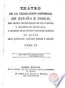 Teatro de la Legislación Universal de España e Indias