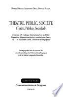 Teatro, público, sociedad, espagnol ; castillan
