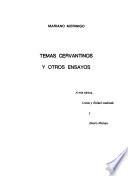 Temas cervantinos y otros ensayos
