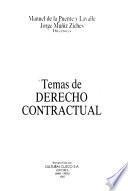 Temas de derecho contractual