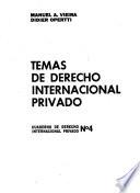 Temas de derecho internacional privado