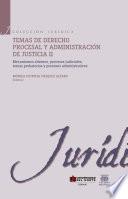 Temas de derecho procesal y administración de justicia II