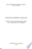 Temas de lingüística aplicada