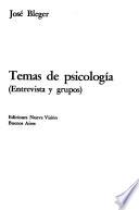 Temas de psicología
