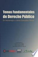 Temas fundamentales de Derecho Público en homenaje a Jesús González Pérez
