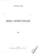 Temas institucionales