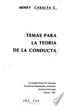Temas para la teoría de la conducta