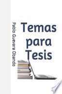 Temas para Tesis