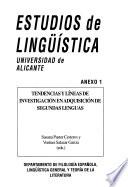 Tendencias y líneas de investigación en adquisición de segundas lenguas
