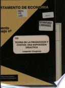 Teoría de la producción y costos
