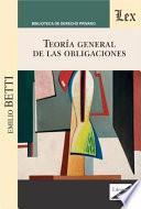 Teoría general de las obligaciones