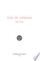 Tesis de ciencias