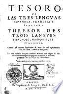TESORO DE LAS TRES LENGVAS ESPAÑOLA, FRANCESCA Y ITALIANA