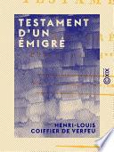 Testament d'un émigré