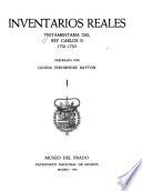 Testamentaría del Rey Carlos II, 1701-1703