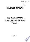 Testamento de simples palabras