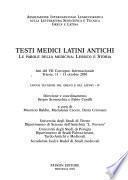 Testi medici latini antichi