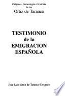 Testimonio de la emigración española