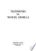 Testimonio de Manuel Hedilla