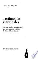 Testimonios marginales