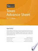 Texas Advance Sheet April 2012