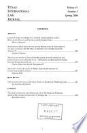 Texas International Law Journal