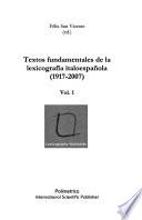 Textos fundamentales de la lexicografía italoespañola, 1917-2007