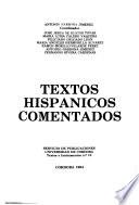 Textos hispánicos comentados