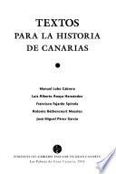 Textos para la historia de Canarias
