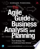 Libro The Agile Guide to Business Analysis and Planning