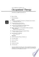 The American Journal of Occupational Therapy