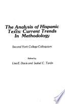 The Analysis of Hispanic Texts