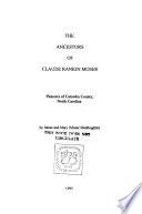 The Ancestors of Claude Rankin Moser