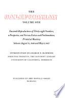 The Californian: Facsimile reproductions of thirty-eight numbers, a prospectus, and various extras and proclamations, printed at Monterey between August 15, 1846 and May 6, 1847