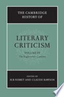 The Cambridge History of Literary Criticism: Volume 4, The Eighteenth Century