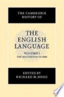 The Cambridge History of the English Language
