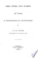 The Cities and Towns of China