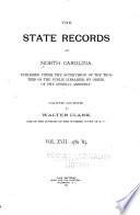 The Colonial Records of North Carolina