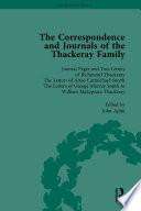 The Correspondence and Journals of the Thackeray Family Vol 1