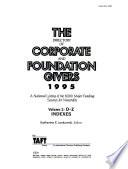 The Directory of Corporate and Foundation Givers, 1995