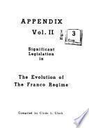 The Evolution of the Franco Regime