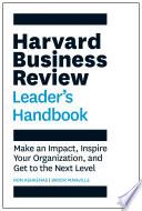 The Harvard Business Review Leader's Handbook