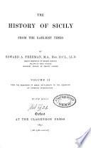 The History of Sicily from the Earliest Times