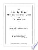 The Inns of Court Officers Training Corps During the Great War