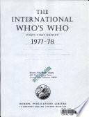 The International Who's who 1977-78