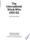 The International Who's Who, 1991-92