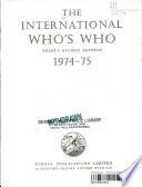The International Who's Who